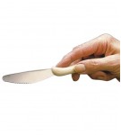 Stainless steel knife with anatomical handle - Caring